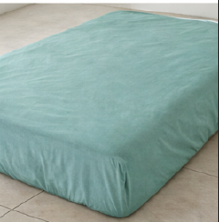 Mimi  White Cotton Fitted Sheet With Elastic Bands Non Slip Adjustable Mattress Covers Fitted Bedsheet