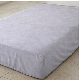 Mimi  Colored Cotton Fitted Sheet With Elastic Bands Non Slip Adjustable Mattress Covers Fitted Bedsheet