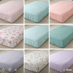 Mimi  White Cotton Fitted Sheet With Elastic Bands Non Slip Adjustable Mattress Covers Fitted Bedsheet
