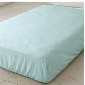 Mimi  Colored Cotton Fitted Sheet With Elastic Bands Non Slip Adjustable Mattress Covers Fitted Bedsheet