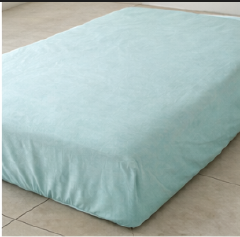 Mimi  White Cotton Fitted Sheet With Elastic Bands Non Slip Adjustable Mattress Covers Fitted Bedsheet