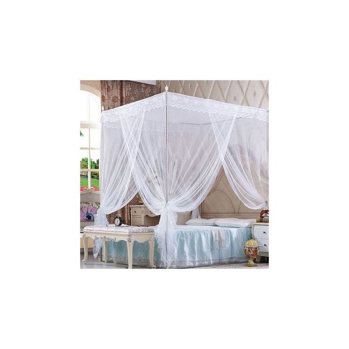 Mosquito Net With Metallic Stand-White