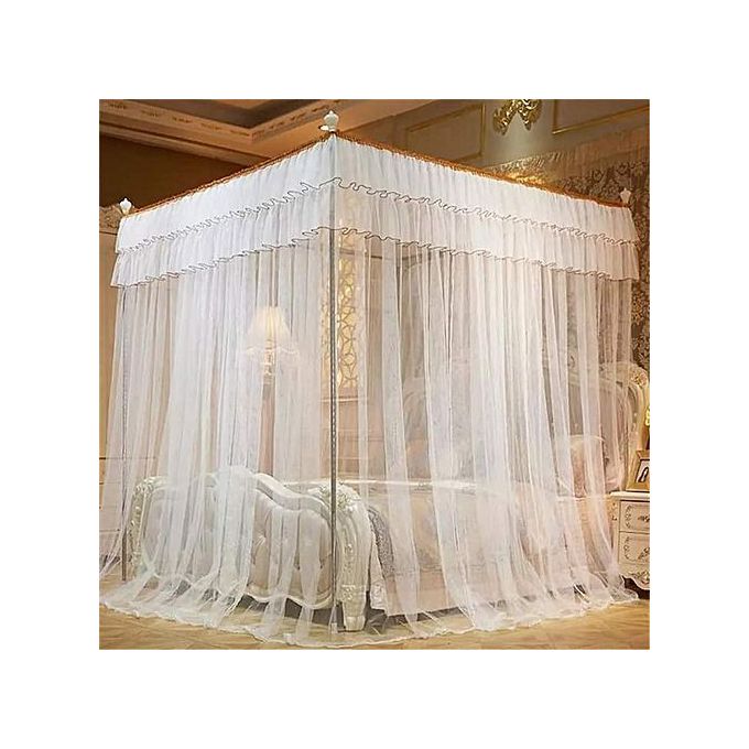 Mosquito Net With Metallic Stand-White