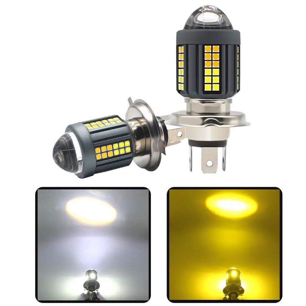 Dual Color LED Motorcycle Headlight bulb High quality Material Easy Removal Process