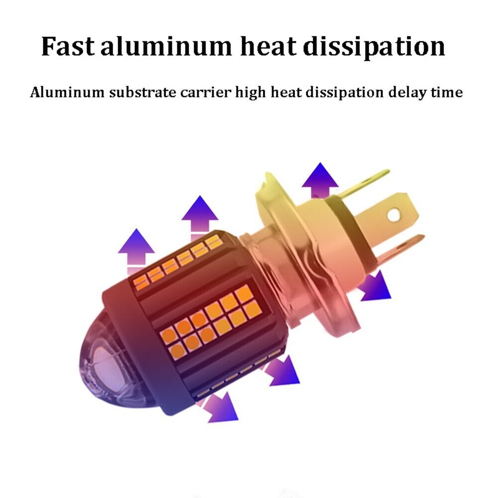 Dual Color LED Motorcycle Headlight bulb High quality Material Easy Removal Process
