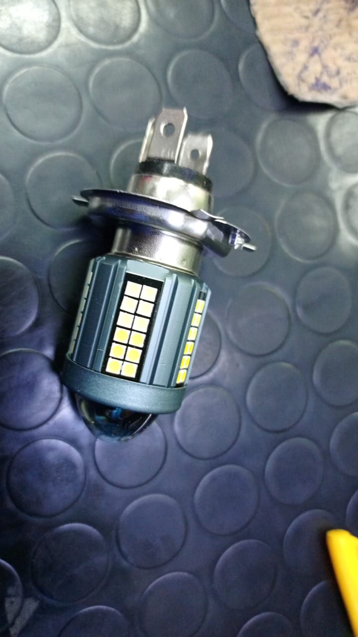 Dual Color LED Motorcycle Headlight bulb High quality Material Easy Removal Process