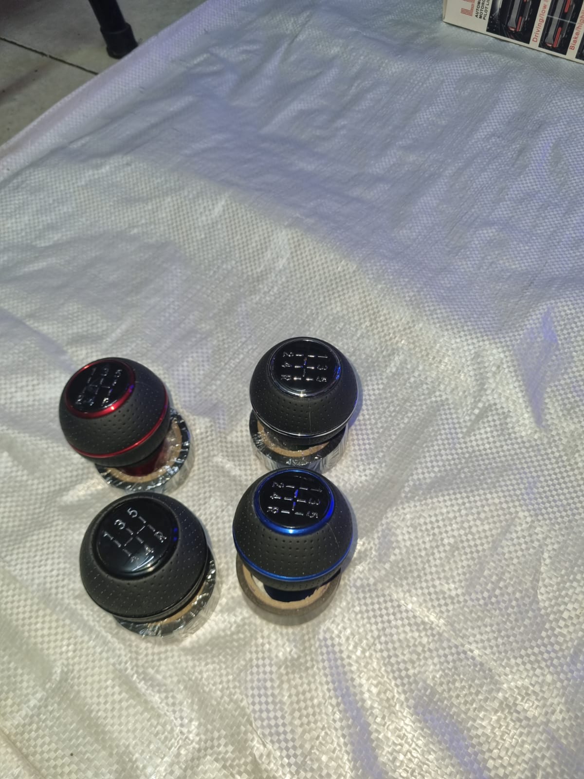 5 Speed Car  Gear Shift Knob Lever Stick Pen Cover Cap Emblem Badge