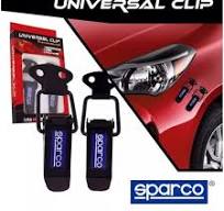 Sparco Universal Bumper Clips for vehicle Decoration & to hold car bumper firmly in place in case of an external force