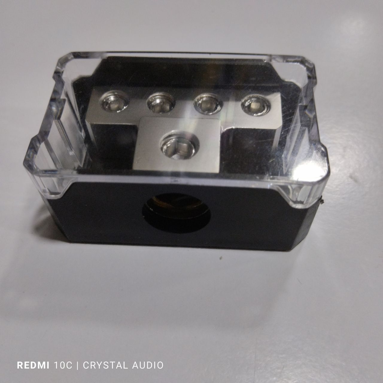 4 Way Power Distribution Block, 1/0 Gauge x 1 in 4 Gauge x 4 Out for Car Audio Amplifier Splitter 1pcs