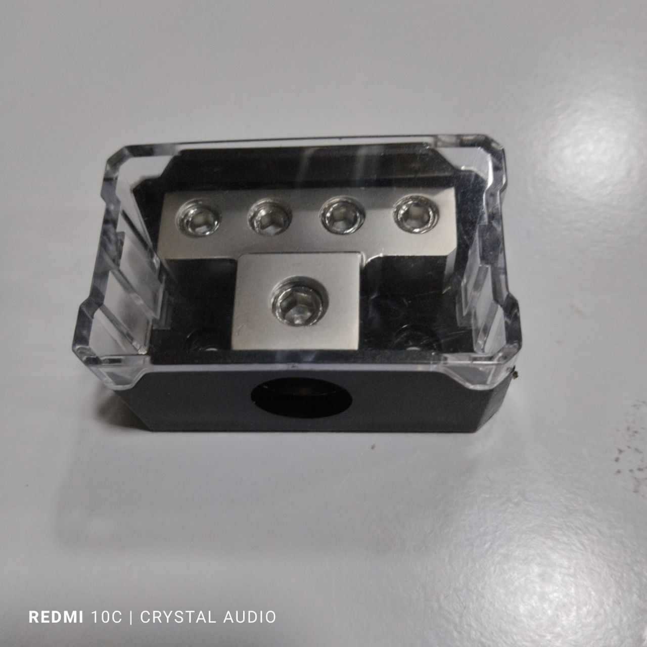 4 Way Power Distribution Block, 1/0 Gauge x 1 in 4 Gauge x 4 Out for Car Audio Amplifier Splitter 1pcs