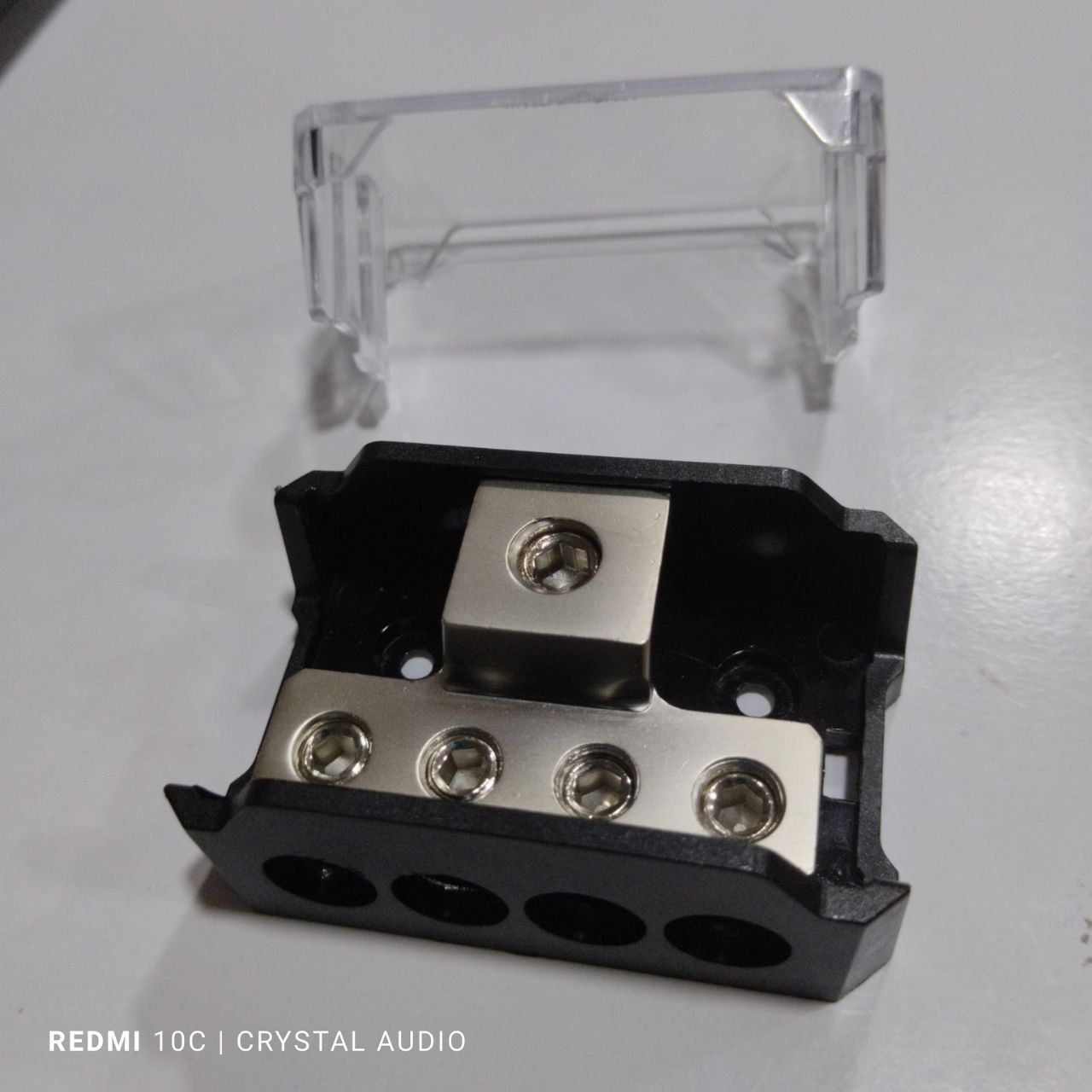 4 Way Power Distribution Block, 1/0 Gauge x 1 in 4 Gauge x 4 Out for Car Audio Amplifier Splitter 1pcs