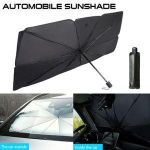 Car Sunshade Umbrella Titanium silver Windshield Folding Front Umbrella Sun Shade for Car Window Summer Sun Protection