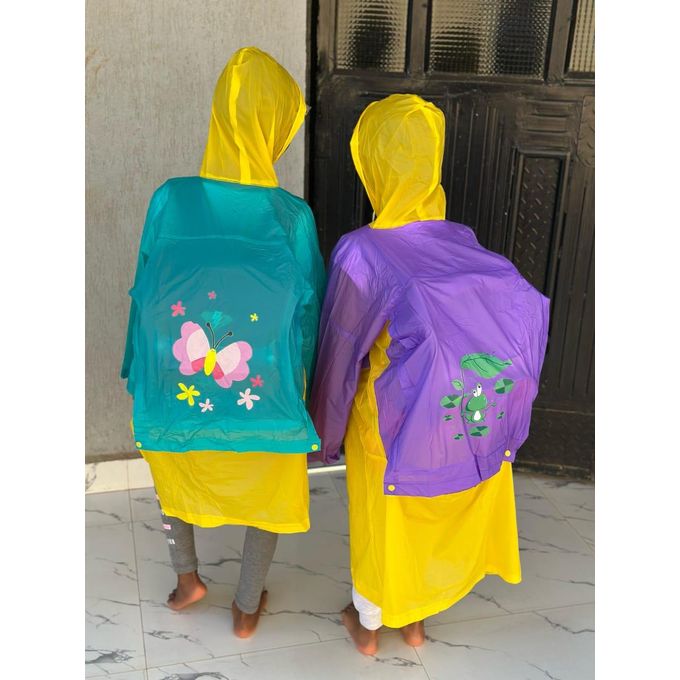 Fashion Kids Raincoat Waterproof Rain Poncho Clear Transparent Children/Rain Coat .Unisex, one-size fits all Colorful poncho raincoat Reusable clear plain rainwear Waterproof, windproof and breathable