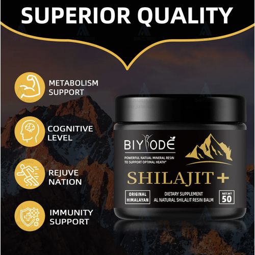 Shilajit Resin Pure Himalayan Shilajit 50g - Rich in Fulvic & Humic Acid, Boosts Energy & Immune System 50g