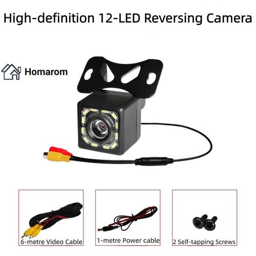 Universal Car Reversing Camera 12 LED High-Definition Waterproof Night Vision Parking Camera
