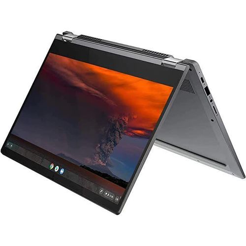 Lenovo Chromebook 300e Celeron 4GB Ram 32GB SSD Touchscreen and X360 for education and student use. Known for its 360-degree hinge, the device can be used in four modes 300e