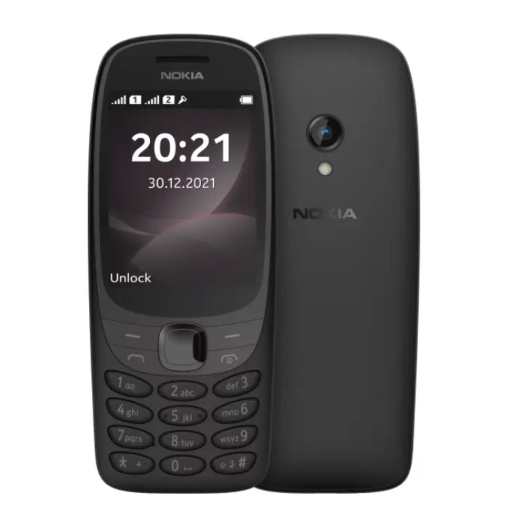 New Nokia 6310 Dual SIM Keypad Phone with a 2.8” screen, Wireless FM Radio and Rear Camera with Flash | Blach