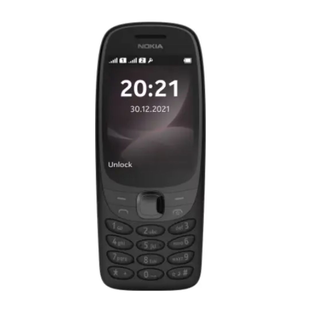 New Nokia 6310 Dual SIM Keypad Phone with a 2.8” screen, Wireless FM Radio and Rear Camera with Flash | Blach