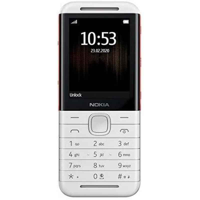 New Nokia 5310 White Keypad Phone MP3 Player Dual SIM Wireless FM Radio Rear Camera Feature phone