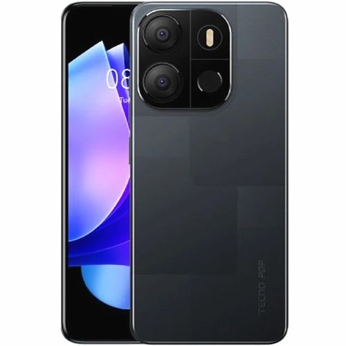 Refurbished TECNO POP 7 64GB + 4GB 6.6" HD+ Big Screen Dual SIM 4G LTE Network 8MP AI Dual Camera 5000mAh Face ID+Rear Fingerprint Unlock OTG Smart Phones