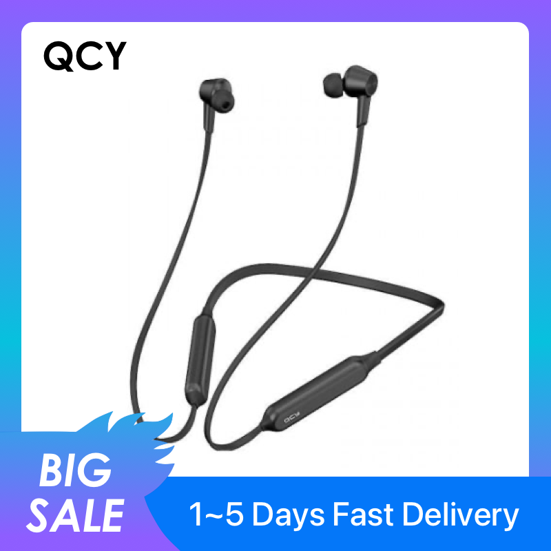 QCY L2 Wireless Headphones IPX5 Waterproof ANC Noise cancelling Wireless Earphones Bluetooth 5.0 Sport Headphones with Mic