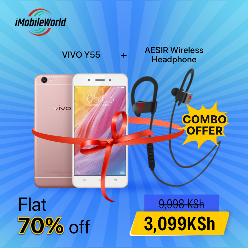 Refurbished Vivo Y55 2GB RAM 16GB ROM 5.2inch " 2730 mAh Dual SIM Android Smartphones with Branded Earphones