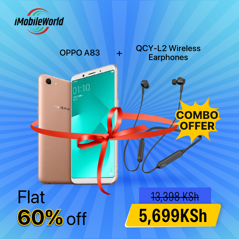 Refurbished OPPO A83 4GB RAM 64GB ROM 5.7inch 3200mAh Dual SIM 8MP+13MP  Android Smartphones with Branded Earphones