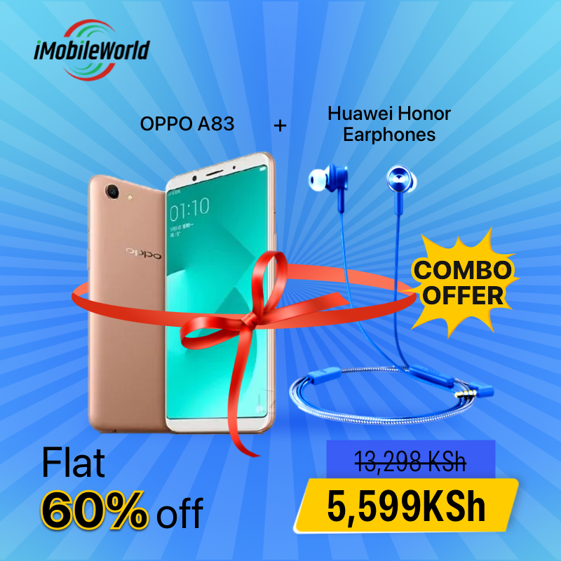 Refurbished OPPO A83 4GB RAM 64GB ROM 5.7inch 3200mAh Dual SIM 8MP+13MP  Android Smartphones with Branded Earphones