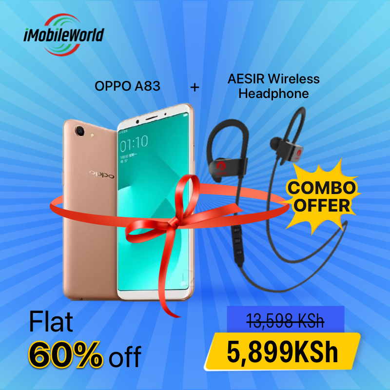 Refurbished OPPO A83 4GB RAM 64GB ROM 5.7inch 3200mAh Dual SIM 8MP+13MP  Android Smartphones with Branded Earphones