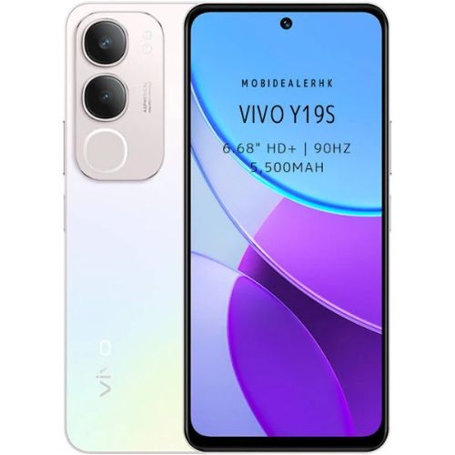 Brand New Vivo Y19S 128GB+4GB 6.68 inches 50MP Camera IP64 Dust and Water-resistant Android 14 5500mAh Battery Fingerprint Unlock Smart Phones