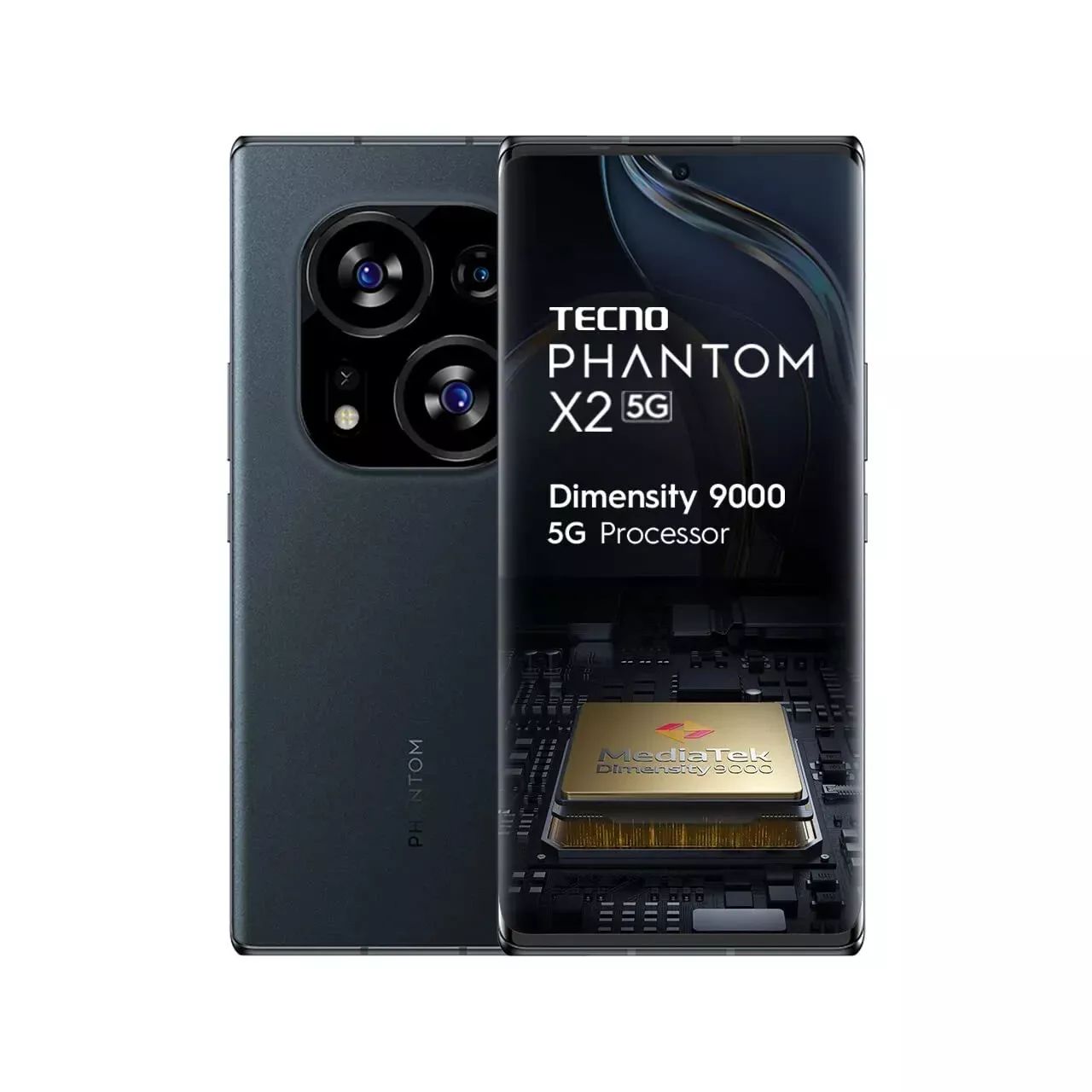 Refurbished TECNO PHANTOM X2-5G 8GB RAM 256GB ROM 6.8" 5160 mAh Dual SIM 64MP+32MP Android Smartphones/ Mobile Phones