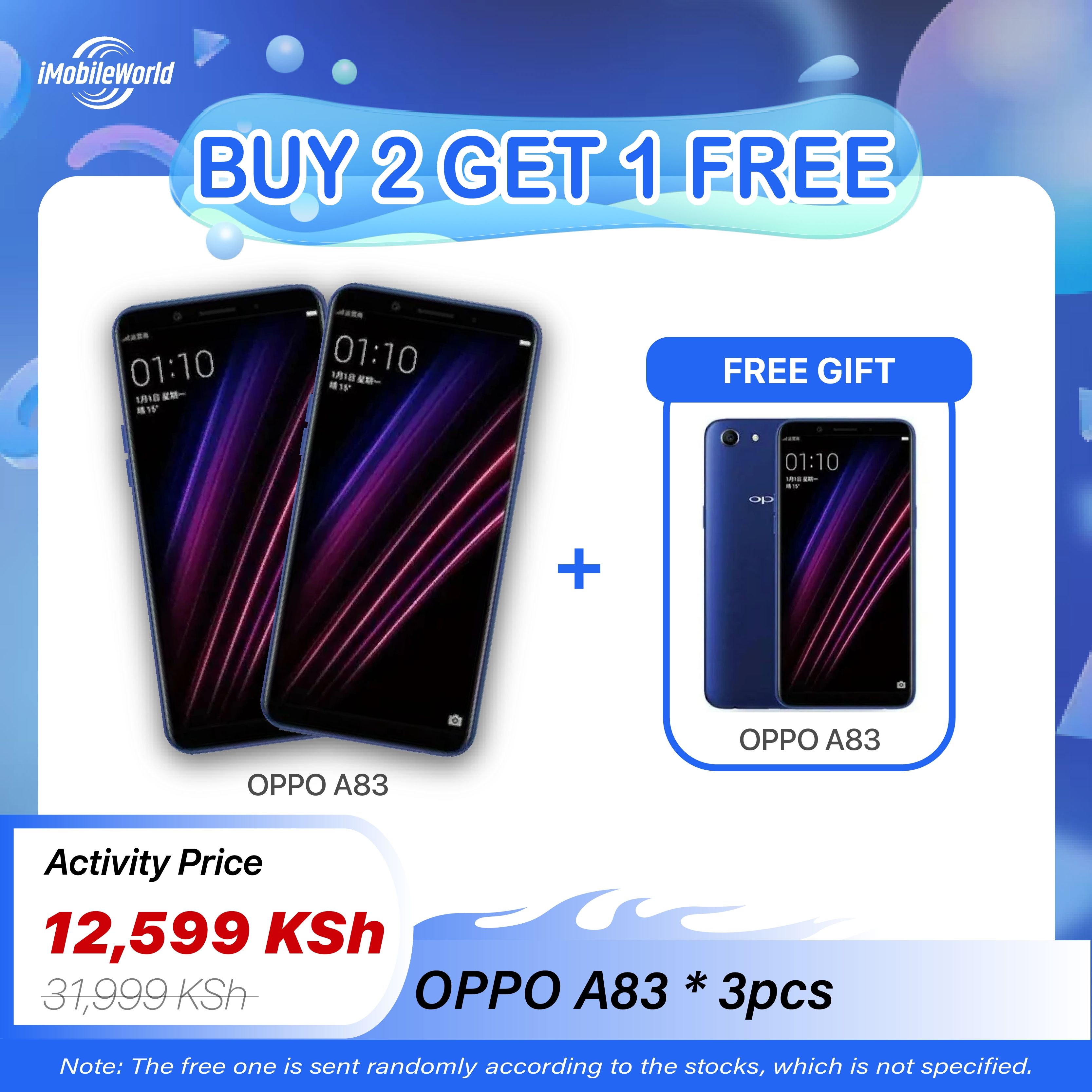 【Buy 2 Get 1 Free】Refurbished OPPO A83 3GB RAM 32GB ROM 5.7inch 3200mAh Dual SIM 8MP+13MP  Android Smartphones with Branded Earphones