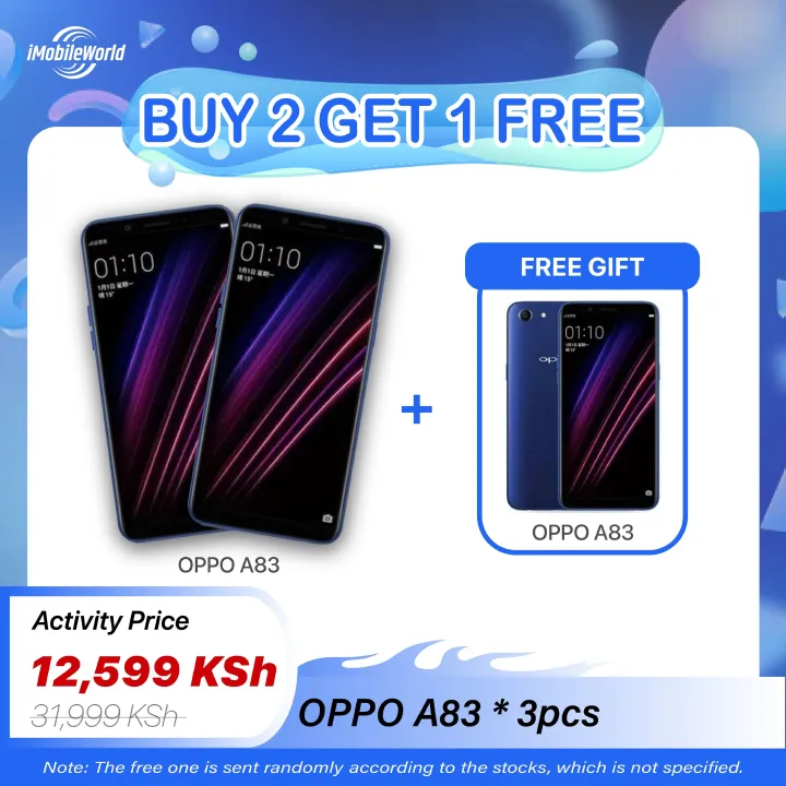 【Buy 2 Get 1 Free】Refurbished OPPO A83 3GB RAM 32GB ROM 5.7inch 3200mAh Dual SIM 8MP+13MP  Android Smartphones with Branded Earphones