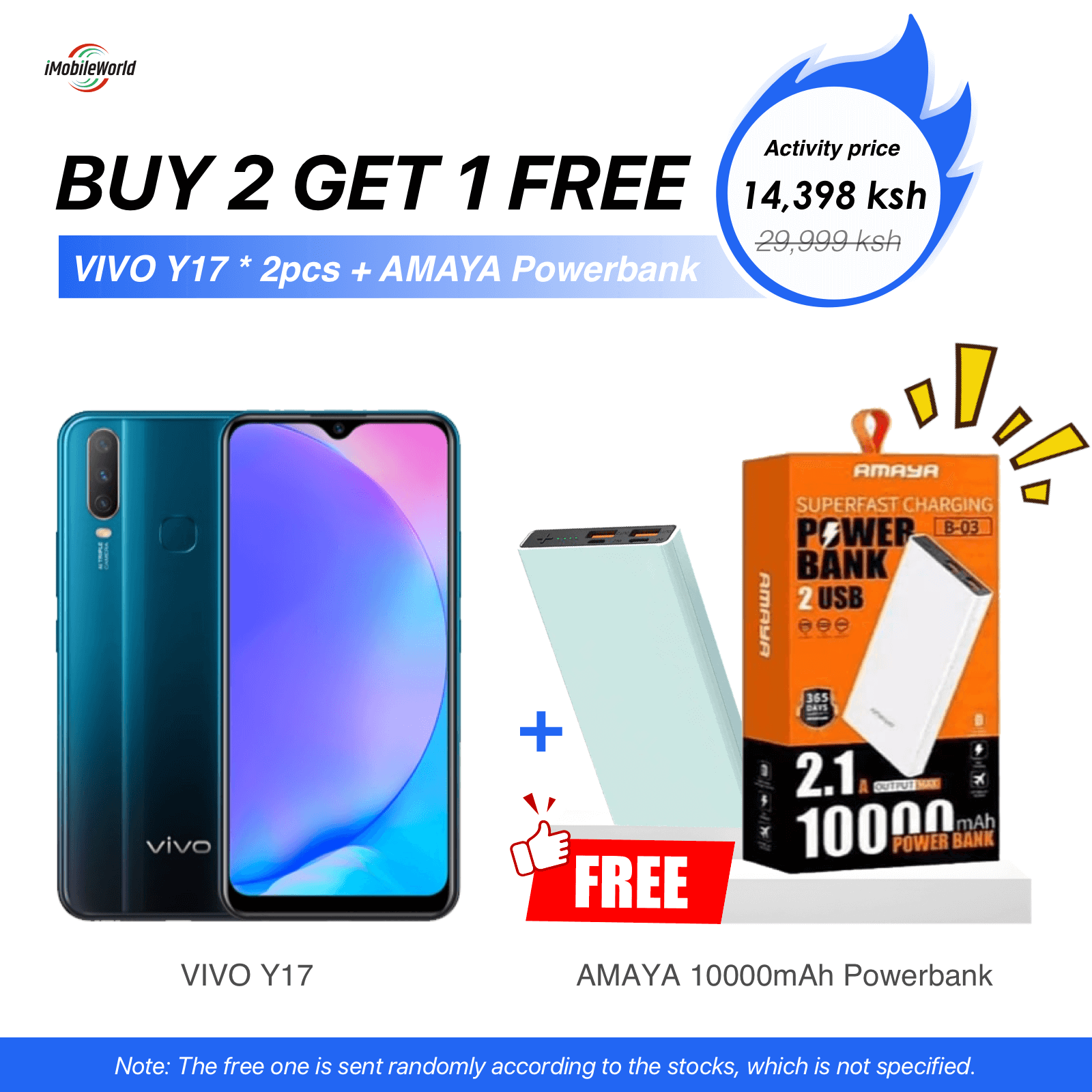 【Buy 2 Get 1 Free】Refurbished VIVO Y17 4GB RAM + 128GB ROM 6.35" Screen 20MP+13MP Camera 5000mAh (Dual SIM) Android Smartphones/ Mobile Phones