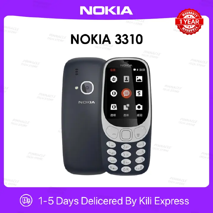 New Nokia 3310 16MB 1200 mAh 2.4" HD Camera 2MP Dual SIM Cards Unlocked Cheap Durable Old Phone Classic Featur