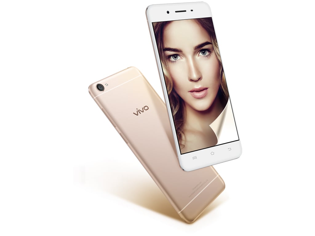 Refurbished Vivo Y55 2GB RAM 16GB ROM 5.2inch " 2730 mAh Dual SIM Android Smartphones with Branded Earphones + Amaya 2.4A  Micro Fast Charger