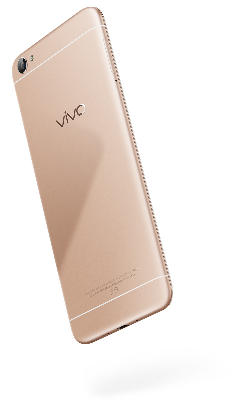 Refurbished Vivo Y55 2GB RAM 16GB ROM 5.2inch " 2730 mAh Dual SIM Android Smartphones with Branded Earphones + Amaya 2.4A  Micro Fast Charger