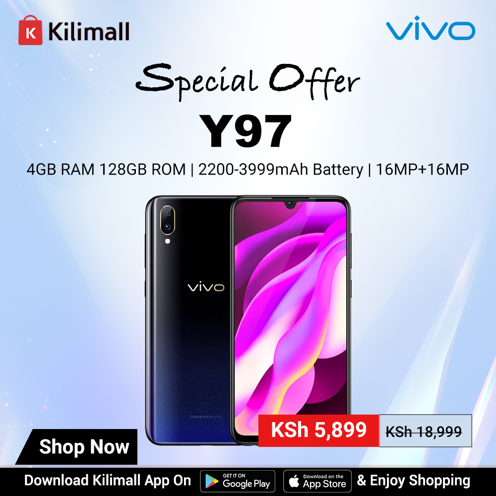 Refurbished VIVO Y97 4GB RAM 128GB ROM   6.3inch 2200-3999mAh Dual SIM 16MP+16MP Android Smartphones/Mobile Phones