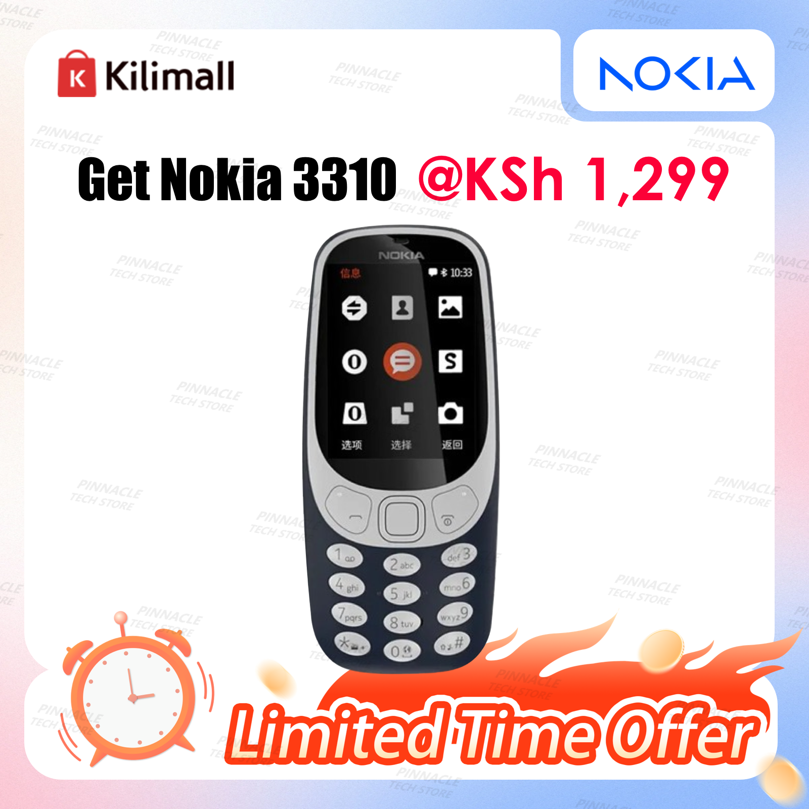 New Nokia 3310 16MB 1200 mAh 2.4" HD Camera 2MP Dual SIM Cards Unlocked Cheap Durable Old Phone Classic Featur