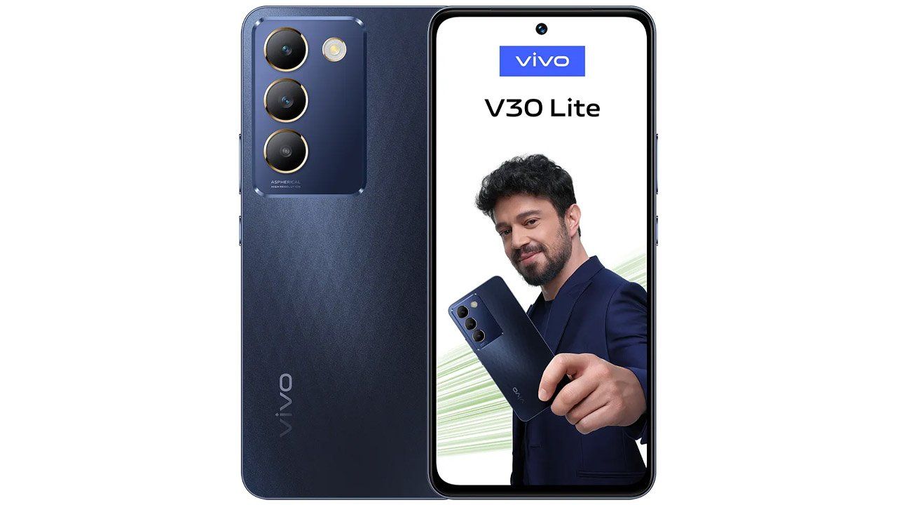 VIVO V30 Lite 256GB ROM UPTO 16GB ROM(8+8GB EXTENDABLE) 6.67''120Hz Amoled Display Snapdragon 695 SoC 64 +8 +2MP Camera 50MP Selfie Camera Dual Sim 80W + 5000mAh Smart Phone