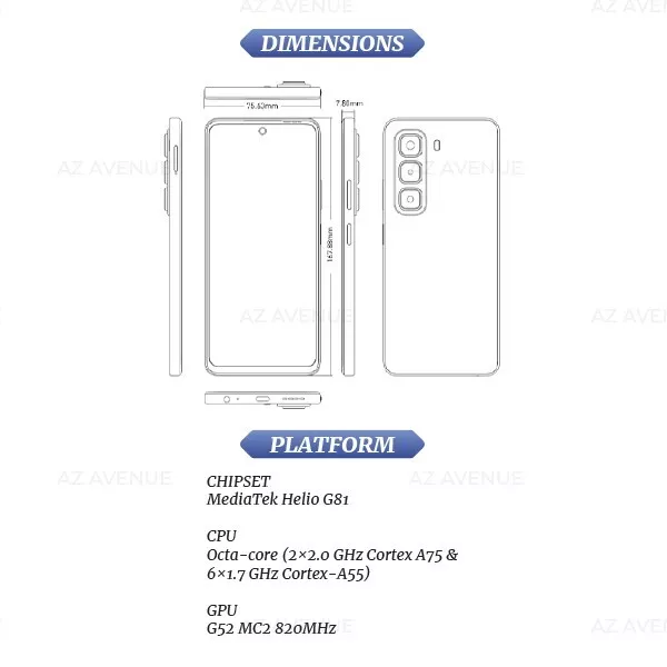 {LIMITED OFFER} Infinix Hot 50i 128GB ROM +12 GB(6+6)RAM 4G, Screen 6.78-inch 120Hz,' Battery: 5000mAh, 18W Wired, Dual SIM (Nano-SIM, dual stand-by), Ultra Sleek 48 MP Camera Smart Phones
