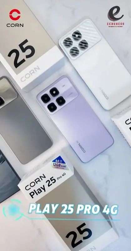 [ NEW ARRIVAL ] CORN PLAY 25 PRO 4G, 6.8" HD+, STORAGE ROM 64GB RAM 12GB STRONG BATTERY 6000 mAh DOUBLE SIM CARD SMART PHONE ON OFFER ,8MP SEILFE 13MP TYPE-C