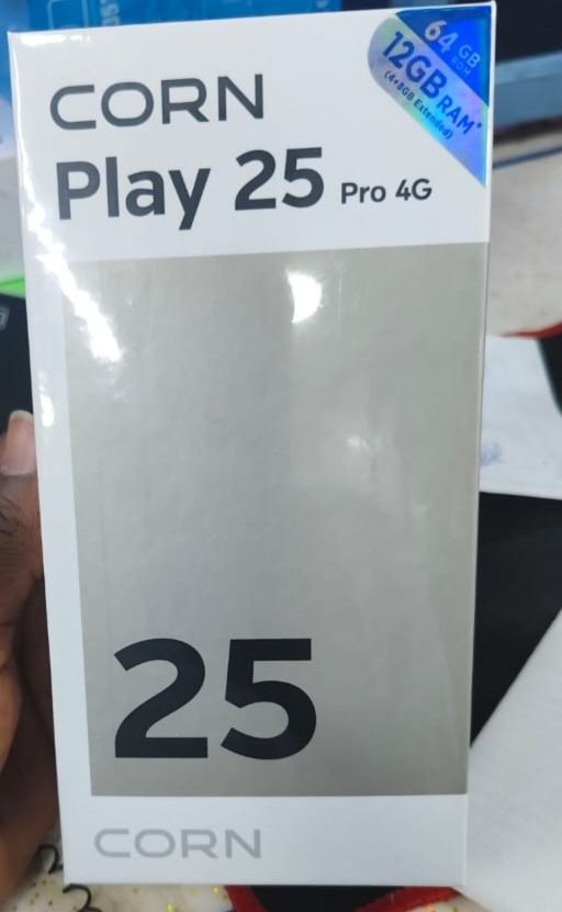 [ NEW ARRIVAL ] CORN PLAY 25 PRO 4G, 6.8" HD+, STORAGE ROM 64GB RAM 12GB STRONG BATTERY 6000 mAh DOUBLE SIM CARD SMART PHONE ON OFFER ,8MP SEILFE 13MP TYPE-C