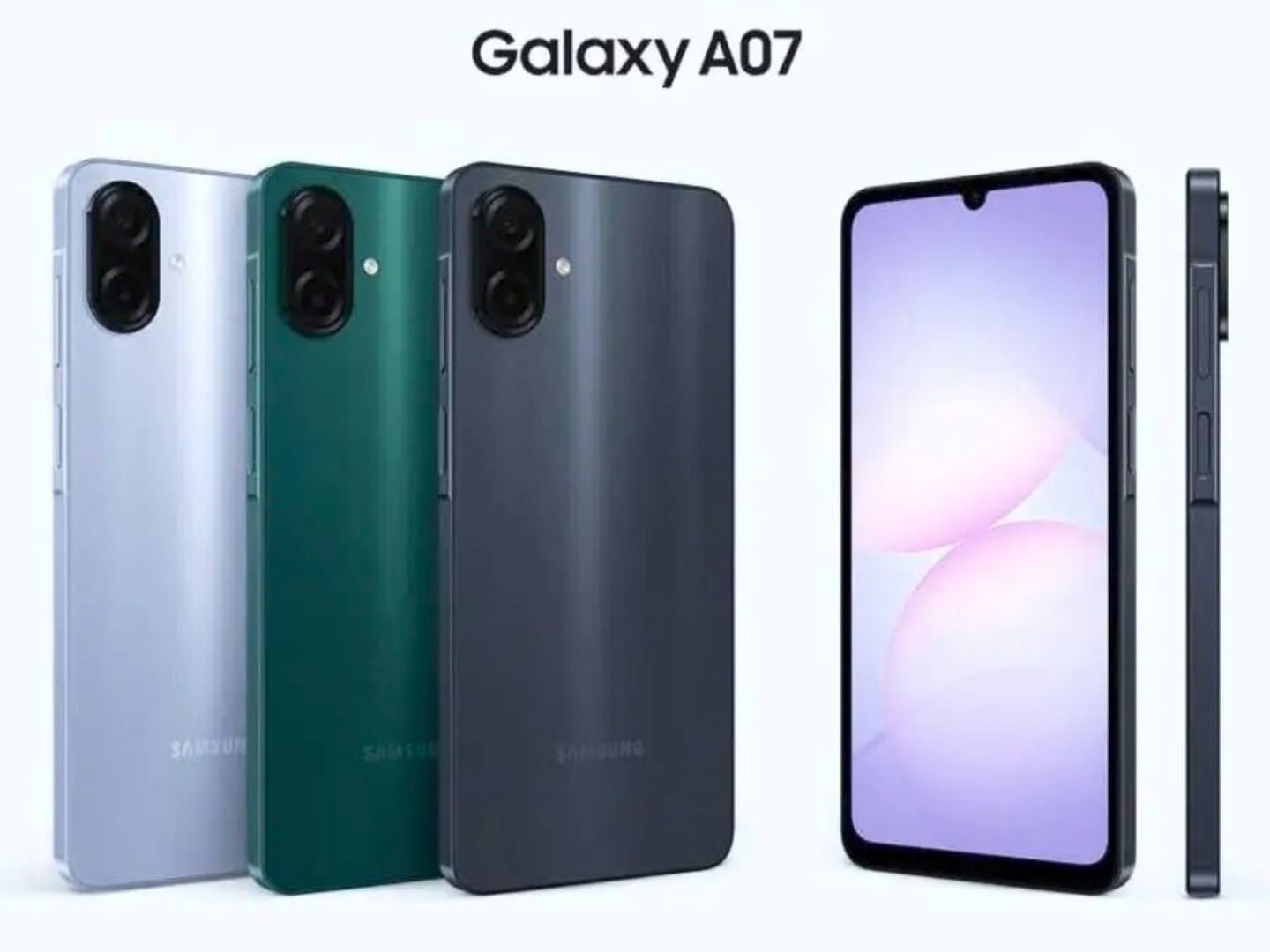 Samsung Galaxy A07 128GB+4GB 6.7" 90Hz Display 50MP Rear+8MP Front Cameras 5000mAh Battery 25W Fast Charging IP54 One UI 7 Android 15+(6Years Of OS Updates) Galaxy AI Smartphones smart phone