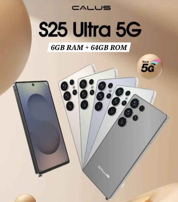 CALUS S25 Ultra 5G, 6.8 Inch Incell Display 6GB RAM+ 64GB ROM, 5MP FRONT+20MP REAR,5500mAh Long Standby Batttery, with TYPE - C Charging and Stylus Pen