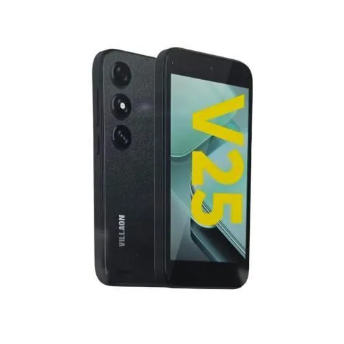 BRAND NEW Villaon V25 64GB+2GB (2+2) 5.0″ Display 8MP Rear + LED Flash 5MP Selfie 3000mAh Battery Dual SIM Type-C Charger Free LED Bulb & Pod Included Smart Phone Basic Android Experience Side / Rear