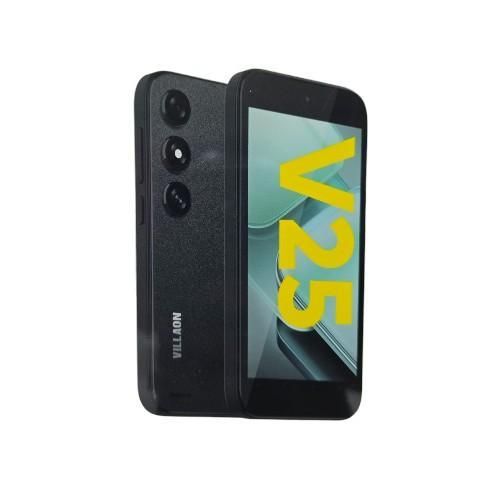 BRAND NEW Villaon V25 64GB+2GB (2+2) 5.0″ Display 8MP Rear + LED Flash 5MP Selfie 3000mAh Battery Dual SIM Type-C Charger Free LED Bulb & Pod Included Smart Phone Basic Android Experience Side / Rear