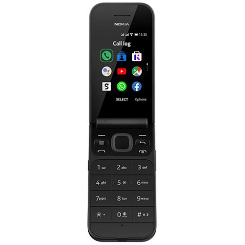 Nokia 2720 Flip Mobile, Mobile Phone, Dual Screen, Equipped with 4G Internet - Long Battery Life - Compact and Strong Dual Sim Card 4 GB Internal Memory, 512 MB RAM, Dual SIM Featured phone