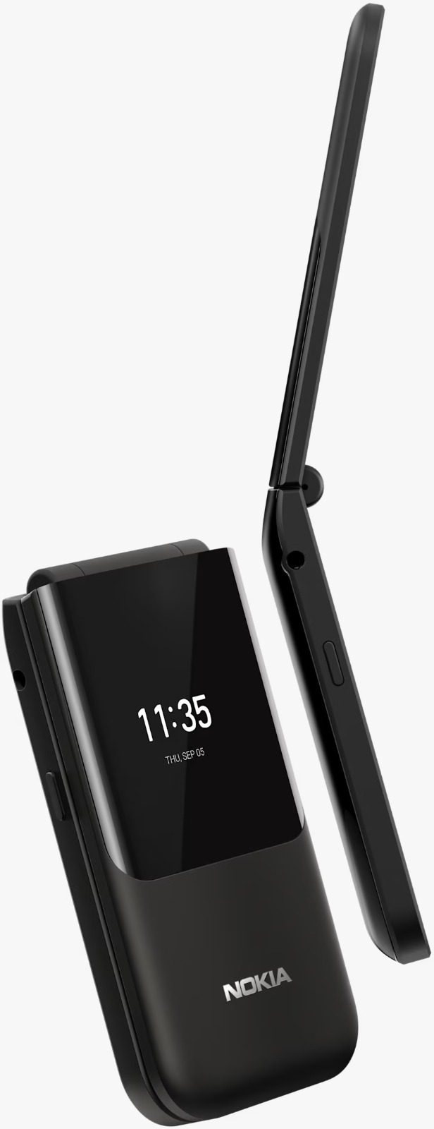 Nokia 2720 Flip Mobile, Mobile Phone, Dual Screen, Equipped with 4G Internet - Long Battery Life - Compact and Strong Dual Sim Card 4 GB Internal Memory, 512 MB RAM, Dual SIM Featured phone