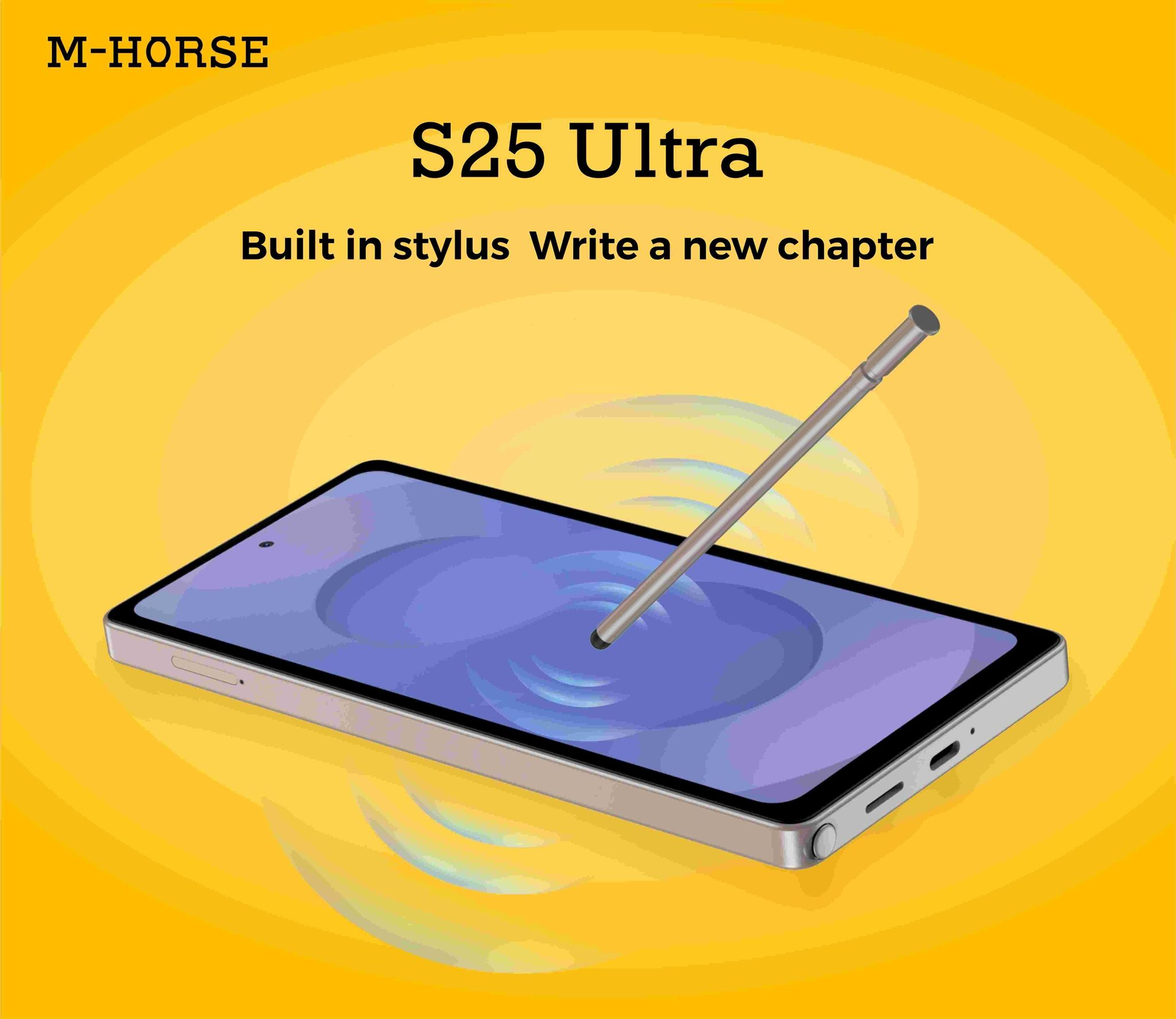 M-HORSE S25 Ultra 6.6'' HD + incell 4GB RAM + 64GB ROM 5MP Front camera +8MP Rear camera 5000mAh battery capacity with stylus pen side fingerprint UNLOCK Android 14 phone smartphone